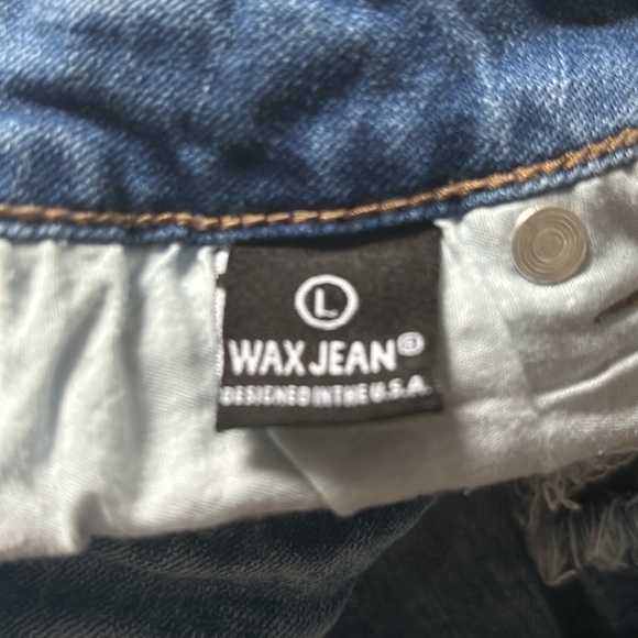 Wax Jeans Distressed Denim Skirt - Picture 4 of 4